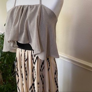 Printed Tie Neck Sundress